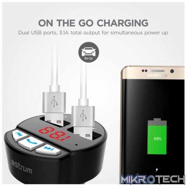 Wireless Car FM Transmitter + Charger - FM390 - Image 4